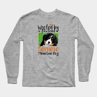 Bernese Mountain Dog Face Long Sleeve T-Shirt